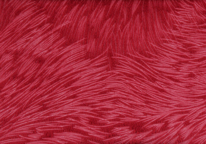 PILLOW - 18"X 18" / RED FEATHERED VELVET / 1PC - Image 4