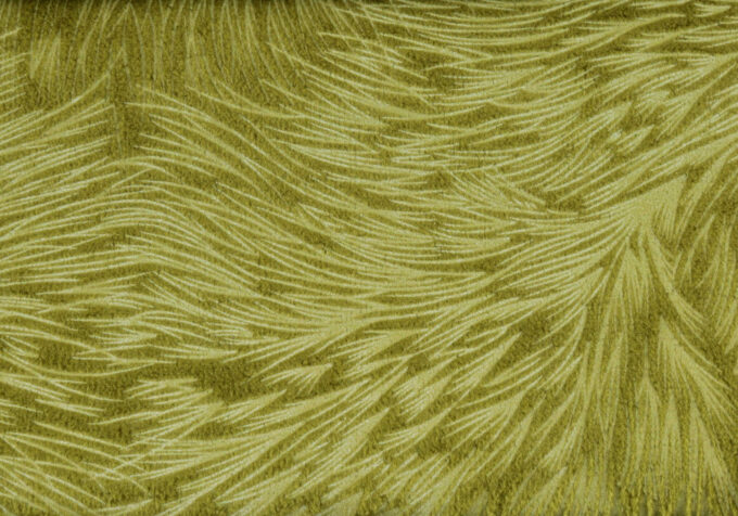 PILLOW - 18"X 18" / LIME GREEN FEATHERED VELVET / 1PC - Image 3